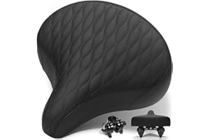 CDYWD Selle de Velo Ultra Confortable Homme et Femme, Large, avec Suspension, Rembourrage Épais et Doux, Ergonomique, Rétro Selle Confort Velo pour VTT, Vélo de Ville, Ebike, Vélo Stationnaire