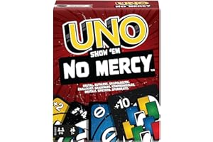 Mattel Games UNO No Mercy Kartlar Çocuklara, yetişkinlere, aileyle bir araya gelinen akşamlara, partilere ve seyahatlere yönelik UNO No Mercy Kart Oyunu HWV18