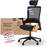 Ergotopia Nextback Ergonomic Office Chair - Ergonomic Chair with Neck Support and Adjustable Armrests - Office Chair with Nec