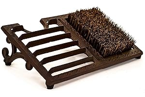 Garden Mile Vintage 3 en 1 Rustique Fonte Bottes en Caoutchouc Grattoir avec Brosse et Botte Jack orné intérieur extérieur Botte ET Chaussure Nettoyeur