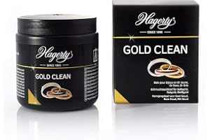 Hagerty Gold Clean Goldbad 170 ml I Effektivt smycke dykbad för rengöring av gult guld vitt guld roséguld I guldsmycken rengöringsmedel för förnyad glans I smyckesrengöringsbad med dykkorg