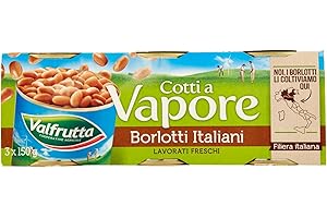 Valfrutta Borlotti Cotti a Vapore, 3 x 150g