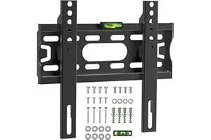 Digank Tv Wall Bracket For 17-43 Inch, Flat Tv Wall Mount With Spirit Level, 30kg Capacity, Max Vesa: 200x200