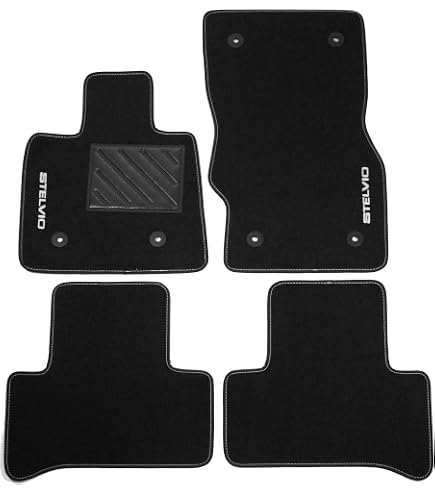 Tappetini Auto Su Misura Per Alfa Romeo 4C Spider (2013-2025) - Set In Moquette Made In Italy Con Ricamo Logo - 2
