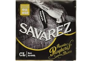 Savarez A140CL Jeu de cordes pour guitare acoustique phosphore bronze
