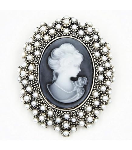 Broche Camée Gothique Victorien | Bijoux Camée