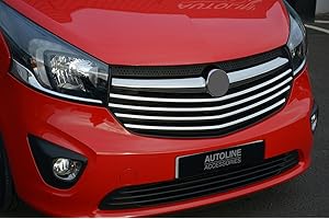 ALVM PARTS & ACCESSORIES Juego de cubiertas cromadas para rejilla delantera para Vivaro (2014+)