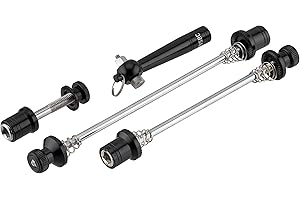 3min19sec Sgancio rapido SecuLock, 3 Pezzi, Protezione antifurto, Perno di bloccaggio per Ruota Anteriore/Posteriore e Sella, per Bici, Bici da Corsa, MTB | Kit bloccaggio rapido | Leva Blocco rapido