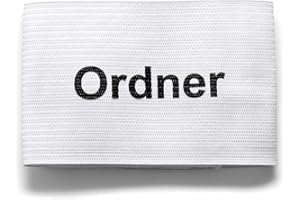 ‎SPORTACULAR GEAR Sportacular Gear Ordner-Armbinden Sets (5 oder 10 STK.) mit Klettverschluss weiß individuell anpassbar | Ordnerarmbinde Binde