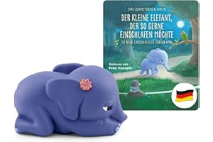 tonies Hörfiguren für Toniebox, Der kleine Elefant, der so gerne einschlafen möchte, Hörbuch mit Musik für Kinder ab 3 Jahren, Spielzeit ca. 34 Minuten
