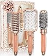Lily England Rose Gold Hair Brush Set - Luxury Professional Hairbrush Gift Set for All Hair Types