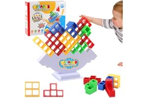 Fewlew Tetra Tower Balance Game, Tetra Tower, Tetris Tower Balance Game, Tetra Tower Stacking Game, Tetra Tower Game (32 PCS)