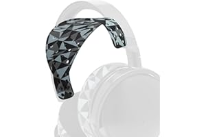 WC HeadbandZ Maxwell V2 – ulepszona, szeroka opaska silikonowa kompatybilna z Audeze Maxwell, wyprodukowana przez Wicked Cushions | Szersza konstrukcja rozkładająca ciężar | Geo Grey