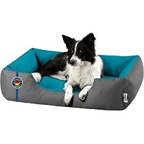 La Nube Hundebett Für Kleine Hunde – 61x61 Cm, Waschbar, Grau, Mit Erhöhtem Rand & Abnehmbarem Bezug