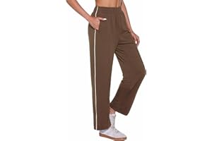 Jahetuul Pantalón Chándal Mujer Algodón Pantalones Mujer de Otoño Pantalones Deportivos de Mujer con Cintura Elástica Jogger Mujer con Bolsillos para Running Casual Fitness Jogging