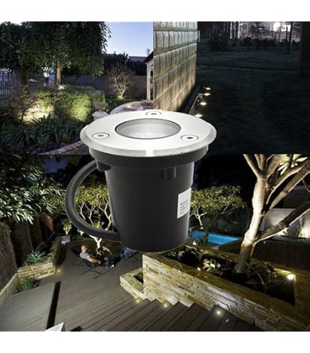 Vetrineinrete® Faretto A Led Incasso Calpestabile | 7W 7 Led | IP67 Esterno | Luce Calda 3000K | Per Vialetti E Giardini - 3