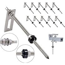 Viti M10 Acciaio Inox 10 Viti M10x30mm Testa Martello - Acciaio Inox Con Dadi Flangiati Viti Pannelli Solari - Foto 6