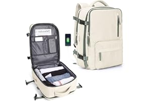 SZLX Plecak Podróżny Ryanair Cabin Bag 40x20x25 Torba Kabinowa pod Siedzenie Torba Easyjet 45x36x20 Cabin Bag Damski Plecak na Laptop z wyjściem USB Plecak Turystyczny Wodoodporny Męski
