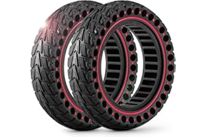 Monuary 2PCS E Scooter Reifen 10x2.50-6.5, Vollgummireifen 60/70-6.5, Reifen 10x2.5 Vollgummi für e Scooter Ninebot G30/G30D/G30E/G30LP/G30 Max