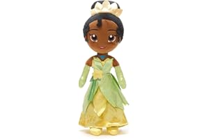 Disney Store Official Tiana Soft Toy Doll for Kids, The Princess and the Frog, 37cm/14”, Plush Cuddly Classic Character in Iconic Dress with Embroidered Details and Soft Feel Finish