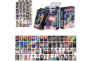 SCISSH 124pcs EN- SK IVE GIDLE Twice 60pcs Photocards Greeting Cards Collection Mini Card Postcard Lomo Cards and 64pcs Stickers (EN-)