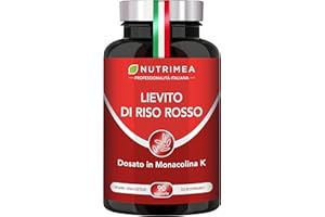 PLASTIMEA Lievito di Riso Rosso | Ricco di Coenzima Q10 | Con 2,8 mg di Monacolina K | 90 Capsule