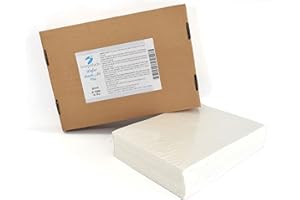 LESEPIDADO SRL Fogli di cialda A4 100 pz. spess. compreso tra 0,4 e 0,6mm. Da applicare a torte e altri prodotti di pasticceria. Fogli edibili di cialda pronti da stampare. Insapore senza glutine.