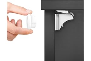 Dokon Baby Sicherheit Magnetisches Schrankschloss, die unsichtbare Kindersicherung für Schrank und Schubladen, ohne Bohren und Schrauben (10 Schlösser + 2 Schlüssel)