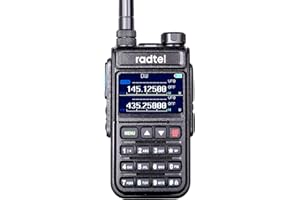 Radtel RT-890 Dwuzakresowe radio amatorskie Walkie Talkie z kolorowym wyświetlaczem LCD z odbiorem taśmy powietrznej i nazwą kanału/radia FM/VOX