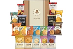 Biscuit Gift Set Hamper – Bundle Bear Biscuit Hamper including 18 Snack Twin Packs – Border Biscuits, Shortbread & Individually Wrapped Cookies/Birthday Hampers for Women & Men (Gift)