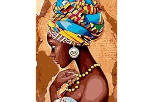 Maysurban Peinture par Numéros pour Adultes, Kit de Peinture à l'huile sur Toile par Numéro, pour Enfants ou Débutants, Avec Pinceaux, Peinture à Dessin 40 x 50 cm Sans Cadre