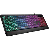 Everest Rampage KB-2025 Siyah USB Rainbow Backlight Membrane Gaming Oyuncu Klavye