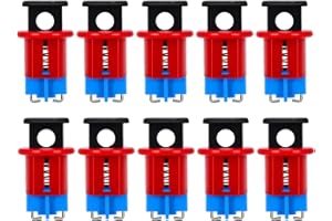 Jasfyee 10PCS Circuit Breaker Lock, Circuit Breaker Lockout Device, Industrial Grade Safety Miniature Air Switch Lockout for Power Isolation Electrical Lockout