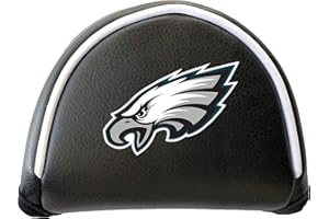 Team Golf NFL Putterabdeckung – Schlägel Bedruckt, passend für die meisten Mallet Putters, lässt Sich leicht überziehen und mit Klettverschluss gesichert Werden