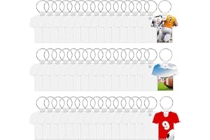 PEUTIER 48 Portachiavi Grezzi Sublimazione Doppia Faccia, Maglia da Calcio Portachiavi Termico con Clip Prodotti Grezzi per Sublimazione Ornamento Etichette Chiave