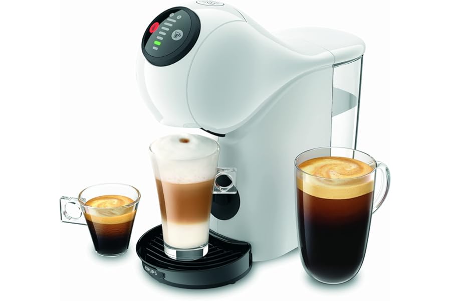 NESCAFÉ DOLCE GUSTO Krups Genio S Espresso and Other Capsule Beverage Machine, Automatic, White