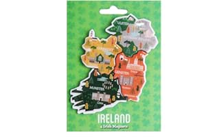 CARROLLS IRISH GIFTS Irish Magnets Which Assemble to Create a Map of Ireland, 4 Magnets in Pack