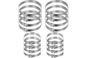16 st CV-slangklämmor, CV-axelmanschetter, klämmor, sats, 304 rostfritt stål, axelmanschett, klämklämmor, 20–50/50–120 mm, ju