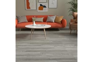 FLOREXP Vinyl Flooring - Lino Flooring,Peel & Stick Floor Tiles Self Adhesive Floor Tiles,2mm 36pcs Waterproof,for Kitchen Living Room Floor Plank(5.02m²,Western Oak)