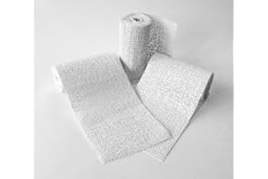 BCREATIVETOLEARN BCreative Lot de 16 rouleaux de papier mâché pour enfants Blanc 8 cm x 3 m