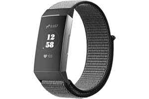 Th-some Correa para Fitbit charge 3/4, Correa de Repuesto Nylon Compatible con Fitbit Charge 4, Correa de Reloj Deportivo Compatible con Fitbit charge 3/Fitbit Charge 4