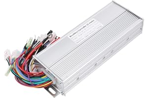 Geieold ContrôLeur Brosse de 48V 60V 64V 72V 1200W 1500W 18 Tubes/ContrôLeur D'Ebike/ContrôLeur de Moteur pour éLectrique/Scooter