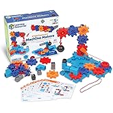 Learning Resources STEM Explorers Makine &Uuml;reticileri, 60 Par&ccedil;a, Yaş 5+, STEM Oyuncakları, STEM Yapı Oyuncakları, STEM Kitleri