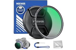 NEEWER Filtr CPL 52 mm z osłoną obiektywu, ultra cienki okrągły filtr polaryzacyjny, nano-powłoka, szkło optyczne HD do obiektywu aparatu, zmniejsza odbicie i odblaski, zwiększa kontrast
