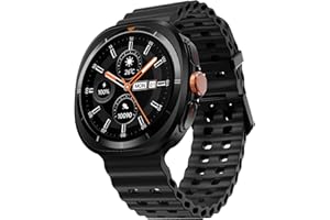 Fire-Boltt Axiom Round Smart Watch 1.43″ Super AMOLED Display with Always‑On Mode, Bluetooth Calling, Rotating Crown, SPO₂ & Heart Rate Monitor, IP67 Waterproof Silicone Smartwatch for Men - Black