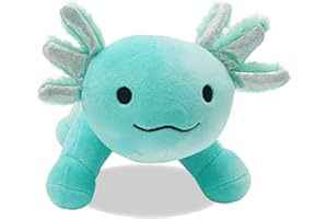 YILITI 1Pcs Axolotl Stuffed Animal Toys, 10.8 In Cute Axolotl Pulshies Doll Pillow, Birthday Christmas Holloween Gifts for Kids and Adult（Blue）