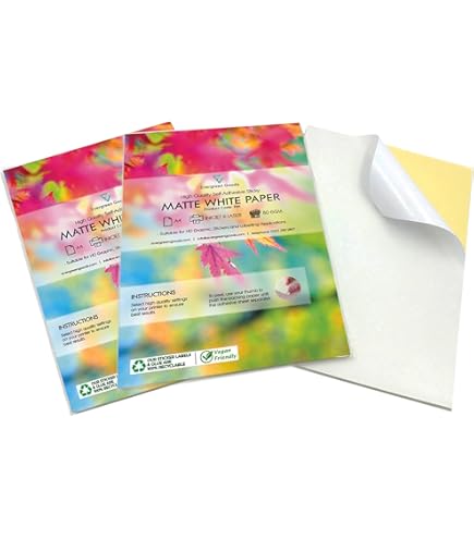 Carta Adesiva Giallo Fluorescente A4 - 10 Fogli Per Stampanti Laser E Macchine Da Taglio