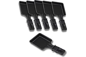 SOS Accessoire Poêlons à Raclette Antiadhésive | Lot de 1 à 12 | Mini Raclette Carré | Compatible avec Appareil à Raclette Tefal | Design Ergonomique et Facile à Net