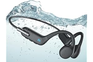 BEARTAIN Bone Conduction Headphones Swimming Headphones, IP68 Waterproof Wireless Headset Bluetooth v5.3, Built-in 32GB with MP3 Player, Open Ear Sports Earphones for Swimming, Sports, Running, Driving