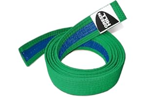 GREEN HILL Cintura Judo Bicolore Belt Karate Martial Arts Intermedia